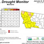 Figure 1.12: This map shows drought intensity and incorporates data such as soil moisture, temperature, and streamflows.