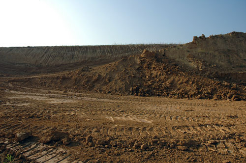 Figure 3.7: A loam field. Loam is a very specific soil type, composed of sand, silt, and clay in relatively even concentration. Image from URL: http://en.wikipedia.org/wiki/File:Lehmgrube.jpg
